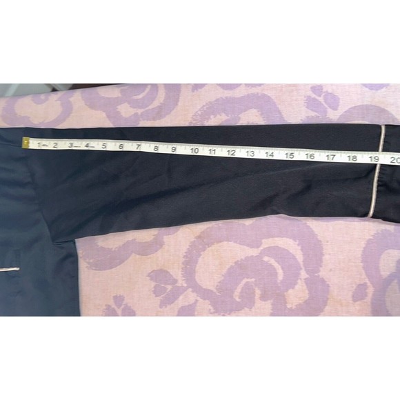 Victoria's Secret Black Satin Button Down Sleep Shirt w/White Trim Size Small - Picture 8 of 10